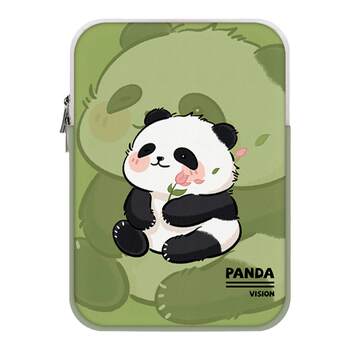 VISION Panda Huahua computer sleeve 14-inch girls IPAD ເຫມາະກັບ Lenovo air Apple mac notebook Huawei 15.6-inch protective cover HP Xiaomi tablet ins storage bag