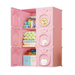 Children's storage cabinet baby wardrobe extra large widened and thickened baby clothes storage cabinet plastic household simple wardrobe