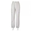 Wild handsome BF big pocket sports casual ins hip -hop street dancers dressing pants women's loose beam of high waist trend Wild handsome BF big pocket sports casual ins hip -hop street dancers dressing pants women's loose beam of high waist trend