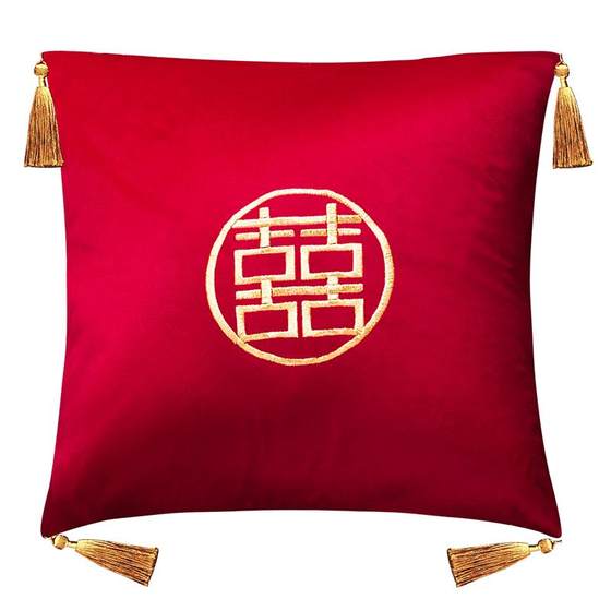 Wedding pillows for wedding wedding room pressing bed red wedding pillow newlywed sofa double cross stitch backrest cushion
Wedding pillows for wedding wedding room pressing bed red wedding pillow newlywed sofa double cross stitch backrest cushion