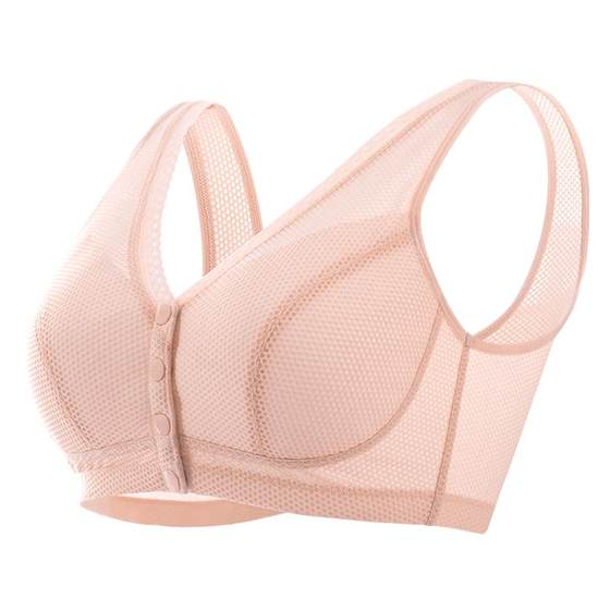 Hengyuanxiang mother underwear front button bra middle-aged and elderly women thin style without steel rings to prevent sagging large size bra
Hengyuanxiang mother underwear front button bra middle-aged and elderly women thin style without steel rings to prevent sagging large size bra