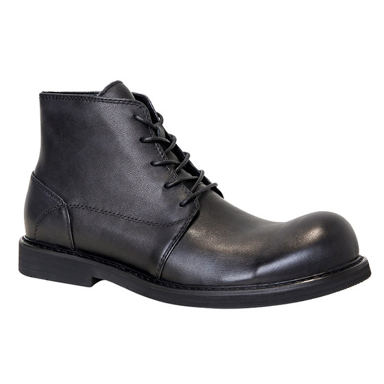 Big-head leather shoes men's high-top leather trend 2025 colored Martin boots toe layer cowhide lace mid-top short boots
Big-head leather shoes men's high-top leather trend 2025 colored Martin boots toe layer cowhide lace mid-top short boots