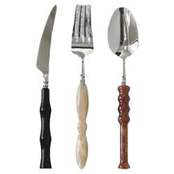 Moreover, Nordic stainless steel Western-style tableware set is a high-end steak knife, fork and spoon three-piece set for home use.
