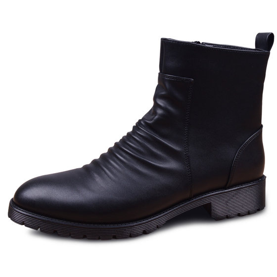 British fashion high -top zipper pointed -headed Martin boots trend men's shoes increase boots casual leather shoes men's leather boots British fashion high -top zipper pointed -headed Martin boots trend men's shoes increase boots casual leather shoes men's leather boots