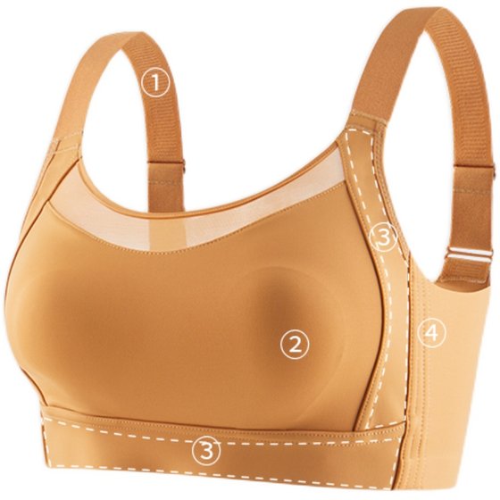 Anna Mi language big breasts showing small breast underwear women's defense, thin, non -traceless full cup, full cup, anti -drooping integer bra Anna Mi language big breasts showing small breast underwear women's defense, thin, non -traceless full cup, full cup, anti -drooping integer bra