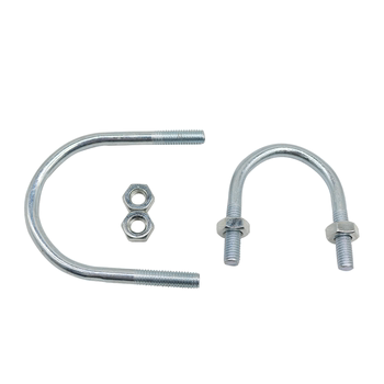 Galvanized U-shaped clamp screw bolt clamp U-shaped pipe clamp pipe clamp water pipe fixed buckle U-shaped hoop riding card