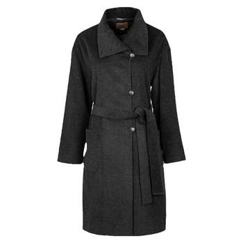 ເສື້ອຄຸມຂົນສັດດູໃບໄມ້ລົ່ນແລະລະດູຫນາວສໍາລັບແມ່ຍິງວ່າງຄົນອັບເດດ: lapel lace-up wool coat ສໍາລັບແມ່ຍິງ D-8811A