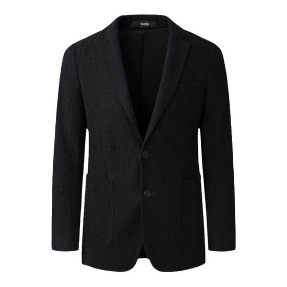 RARE Weiya Men's Outlet Fall New Men's Black Dark Texture Casual Suit Jacket RARE Weiya Men's Outlet Fall New Men's Black Dark Texture Casual Suit Jacket