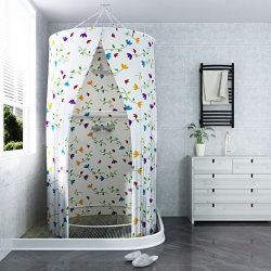 Visitor bath tent round bath cover household hanging insulated shower curtain bath tent integrated thickened and warm free