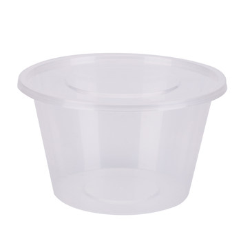 Ronghuan round 1000ml disposable lunch box take-out box fast food sauce box plastic thickened soup bowl ກ່ອງອາຫານທ່ຽງ