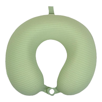 U-shaped neck pillow ice silk neck pillow memory foam aircraft neck pillow student travel sleeping portable U-shaped pillow summer