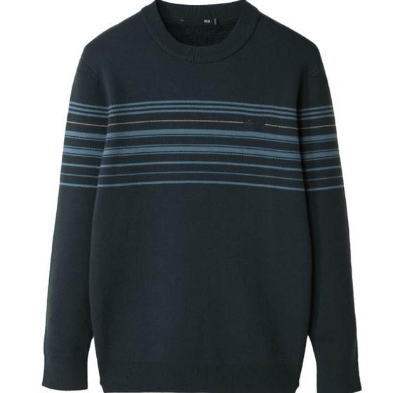 HLA/Hailan Home Light Business Stripe Knitted Sweater 24 Autumn and Winter New Printed Round Neck Warm Thick Sweater Men's Clothing
HLA/Hailan Home Light Business Stripe Knitted Sweater 24 Autumn and Winter New Printed Round Neck Warm Thick Sweater Men's Clothing