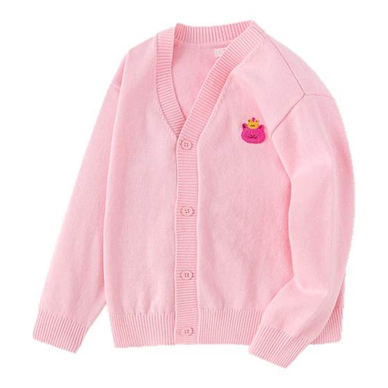 Balabala children's clothing girls' sweater 2025 new spring and autumn clothes boys' baby sweater jacket pure cotton cardigan Balabala children's clothing girls' sweater 2025 new spring and autumn clothes boys' baby sweater jacket pure cotton cardigan