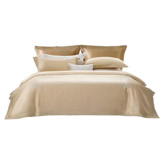 Mercury Home Textile 200S Double Stand Long Cotton Four-Piece Set Gongsatin Antibacterial Kit High-end Light Luxury Simple Embroidered Quilt Cover
Mercury Home Textile 200S Double Stand Long Cotton Four-Piece Set Gongsatin Antibacterial Kit High-end Light Luxury Simple Embroidered Quilt Cover