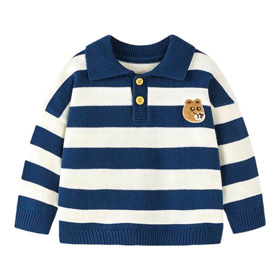 Mini Balabala boys and girls knitted sweater fashionable spring and autumn baby contrasting color p striped olo sweater children's sweater
Mini Balabala boys and girls knitted sweater fashionable spring and autumn baby contrasting color p striped olo sweater children's sweater