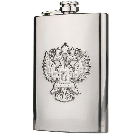 Russian jug 304 stainless steel portable portable outdoor 1, 2 half, 5*0.5kg, white wine flat wine bottle mini Russian jug 304 stainless steel portable portable outdoor 1, 2 half, 5*0.5kg, white wine flat wine bottle mini