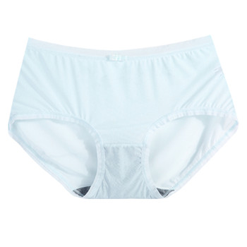Caitian underwear women's ice silk ສະດວກສະບາຍ graphene 31575 mid-waist cotton bottom crotch summer thin pants high-waist 31576 bottoms