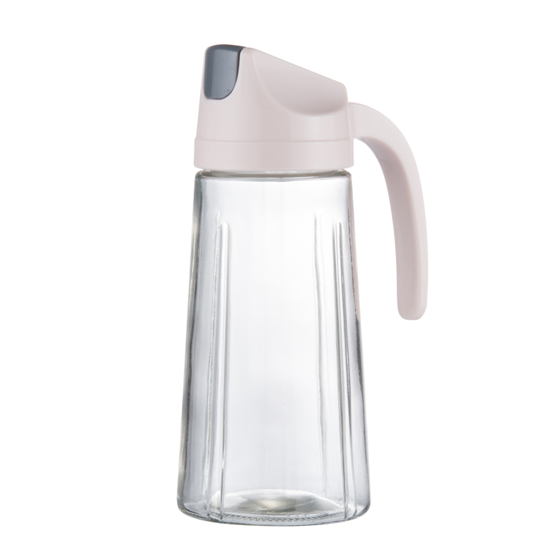 nordic ins wind household oil bottle oiler leak-proof glass soy sauce bottle seasoning bottle vinegar pot kitchen automatic opening and closing