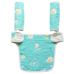 Baby carrier saliva towel sucking belt molar towel anti-bite towel pad shoulders pure cotton waist stool bite towel car armrest towel