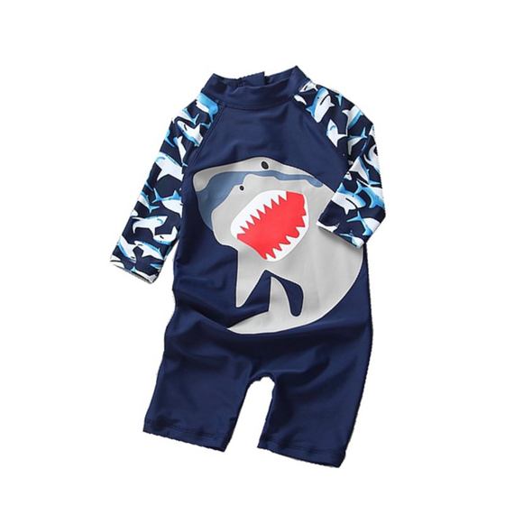 New Korean children's one-piece shark swimsuit cute boy baby sun protection surf suit swimsuit trousers set
New Korean children's one-piece shark swimsuit cute boy baby sun protection surf suit swimsuit trousers set