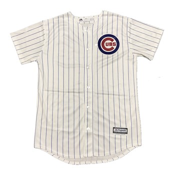 Cubs jersey ເສື້ອຢືດແຂນສັ້ນພາກຮຽນ spring ແລະ summer cardigan Majestic ອາເມລິກາຂອງຜູ້ຊາຍແລະແມ່ຍິງຂອງແມ່ຍິງພໍ່ແມ່ເດັກນ້ອຍ street dance ຄູ່ຊຸດ baseball ໄວຫນຸ່ມ