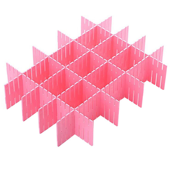 Classification and division drawer storage partition wardrobe drawer partition free combination sock storage lattice plastic partition Classification and division drawer storage partition wardrobe drawer partition free combination sock storage lattice plastic partition