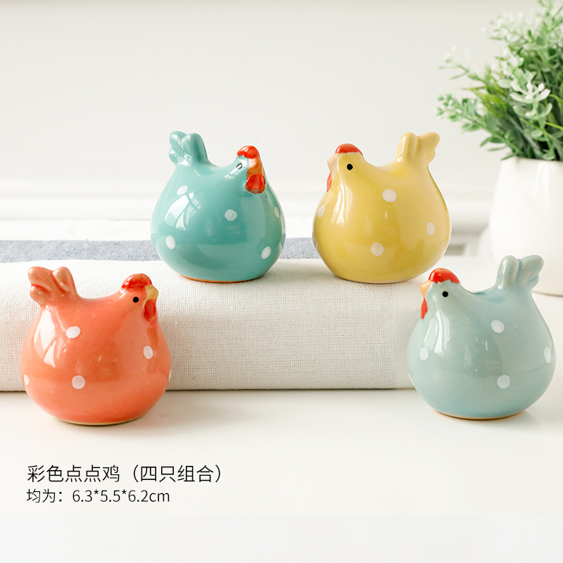 creative animal ceramic decoration, home decoration kiln glaze, lovers crafts, wedding gifts, office decorations