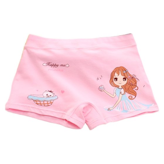 Children's underwear girls pure cotton flat -angle triangle Triangle girl baby children middle children all cotton shorts without clip PP Children's underwear girls pure cotton flat -angle triangle Triangle girl baby children middle children all cotton shorts without clip PP