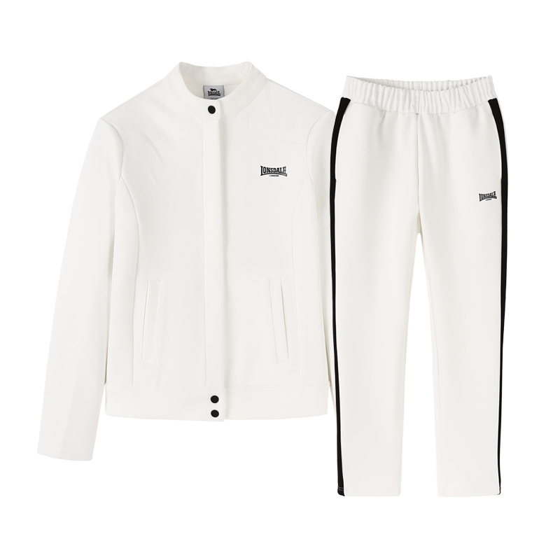 龙狮戴尔户外运动两件套运动服女透气短款时尚外套装潮运动套装