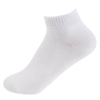 Oti love socks women's socks solid color cotton socks summer white women's socks sweat-absorbent low-cuts mid-socks short Socks without the bone stitching