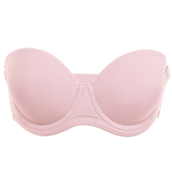 Ailan strapless bra anti-slip push-up ຂະຫນາດຂະຫນາດໃຫຍ່ invisible bra tube ເທິງໄຂມັນ mm ຫນ້າເອິກສະຕິກເກີຂະຫນາດໃຫຍ່ເຕົ້ານົມບາງຕ້ານການ sagging