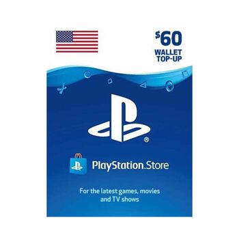 ບັດຂອງຂວັນ PlayStation Store 60USD US PSN Recharge Point Card $60