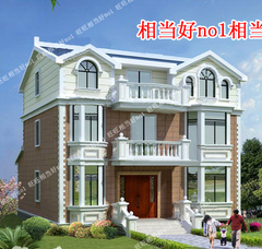 a图纸漂亮三层图纸v图纸别墅新农村自建房屋设计图土地结构图12x1170纸带年后联排别墅图片