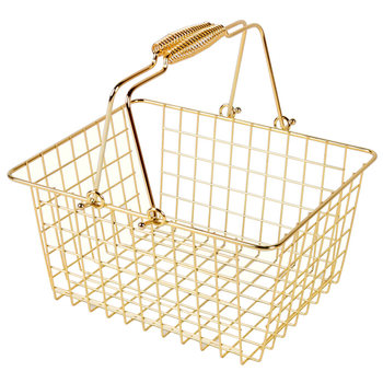 Jingmu Supermarket Metal Shopping Basket Boutique ຮ້ານຂາຍເຄື່ອງສຳອາງຂະໜາດນ້ອຍສະແຕນເລດ ກະຕ່າດ້ວຍມື ແນະນຳ