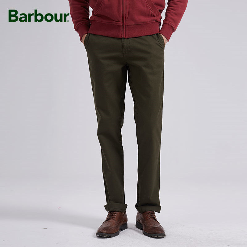 英国 Barbour 巴伯尔 男式直筒休闲裤 天猫优惠券折后￥189包邮（￥199-10）2色可选 羊毛毛衣￥249