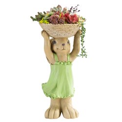 Large creative cute little rabbit succulent flowerpot ornaments American home decoration living room crafts birthday gifts