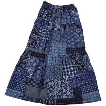 summer ໃຫມ່ linen, ຝ້າຍແລະ linen skirts ຍາວ, skirts patchwork, skirts bohemian, skirts ພິມ, skirts