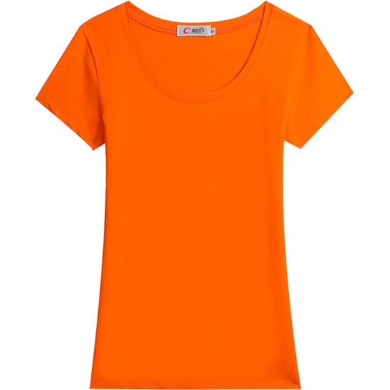 Ge Beishang Short sleeved T-shirt Women's Summer New Solid Color Slim Fit Underwear Sweatshirt Round Neck Pure Cotton Tight fitting T-shirt Top Ge Beishang Short sleeved T-shirt Women's Summer New Solid Color Slim Fit Underwear Sweatshirt Round Neck Pure Cotton Tight fitting T-shirt Top
