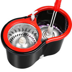 Mop bucket rotating mop household dual-drive hand-washable squeeze bucket lazy thickened dry and wet dual-use mop mop