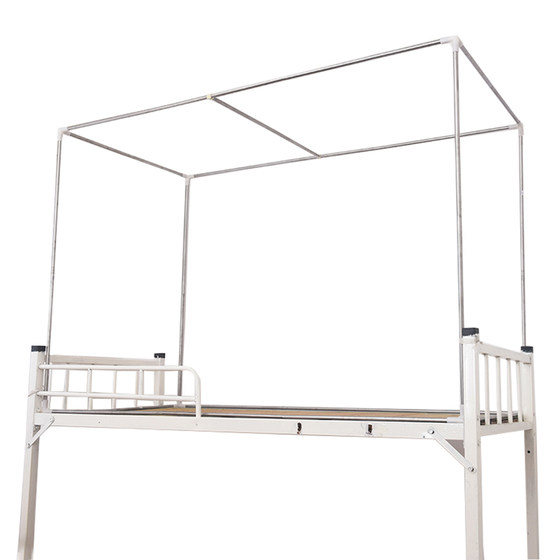 Upper bunk bed curtain bracket with retractable dormitory shading curtain 1.5m thick student dormitory mosquito net pole bed frame Upper bunk bed curtain bracket with retractable dormitory shading curtain 1.5m thick student dormitory mosquito net pole bed frame