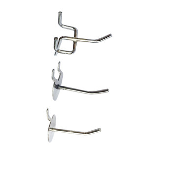Yiwu batch stainless steel color hair hole plate hook hook iron plate hook ຮູບຫົວໃຈ double corner Jewelry shelf hook wall hook