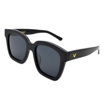 Square Dongdaemun Sunglasses Men's Trendy 2023 New Driving Round Face Polarized Sunglasses Driver's Mirror Black Super