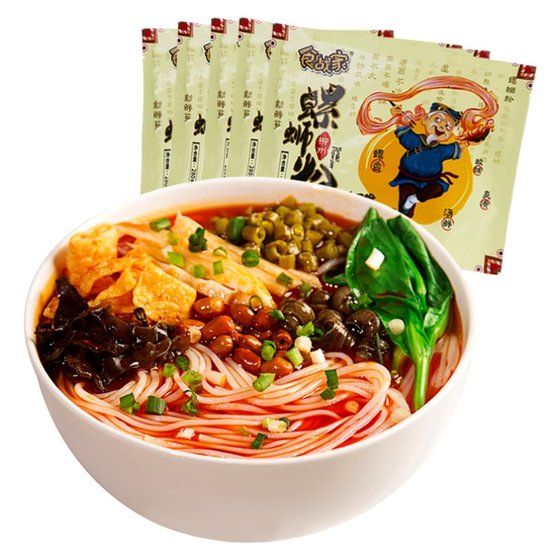 Food Warrior Liuzhou snail powder Guangxi snail lion powder 330gx5 bag special -made screw powder fast food instant noodle noodles Food Warrior Liuzhou snail powder Guangxi snail lion powder 330gx5 bag special -made screw powder fast food instant noodle noodles