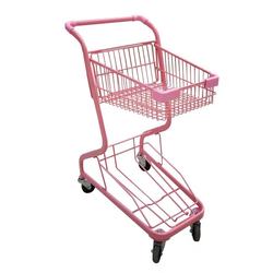 Supermarket trolley shopping cart Japanese-style double-layer basket trolley KTV special trolley convenience store small shopping cart