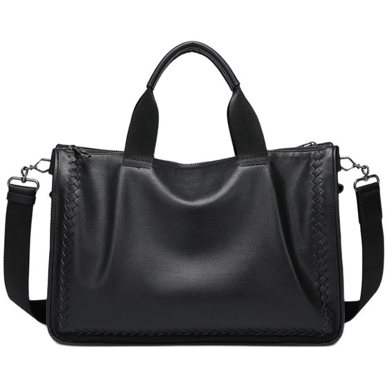 Cowhide woven men's handbag horizontal genuine leather business men's bag casual soft leather one-shoulder crossbody briefcase bag trendy
Cowhide woven men's handbag horizontal genuine leather business men's bag casual soft leather one-shoulder crossbody briefcase bag trendy