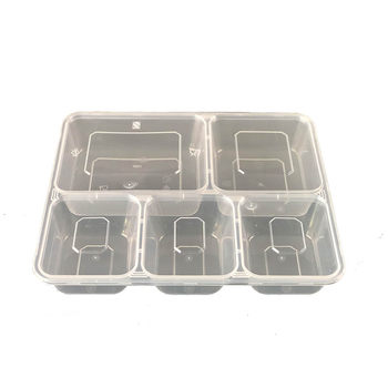 Master Box Disposable Lunch Box Double Compartment Three Compartments Four Compartments Five Compartments Six Compartment Multi-compartment Fast Food Box Lunch Box Meal Sharing pp