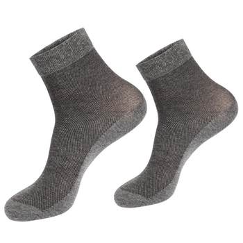 Langsha socks men's pure cotton anti-odor sweat-absorbent mid-calf socks pure cotton socks men's socks that does not smell as feet spring and autumn thin socks men