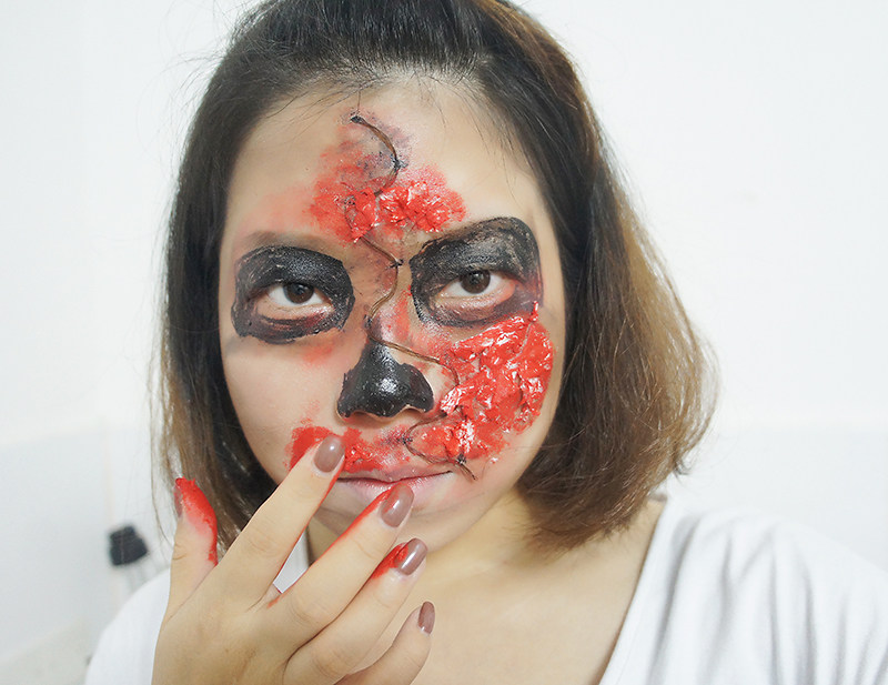 彩妆〕万圣节重口味恐怖丧尸妆