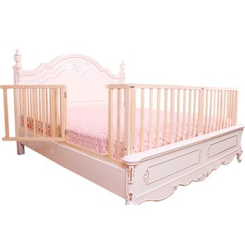 Baby solid wood bed guardrail Children's 1.8m 2m baby guardrail 1.5m large bed bezel anti-fall