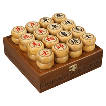 Yusheng chess boxwood solid wood high-end large old material small leaf boxwood Chinese chess folding wooden chessboard